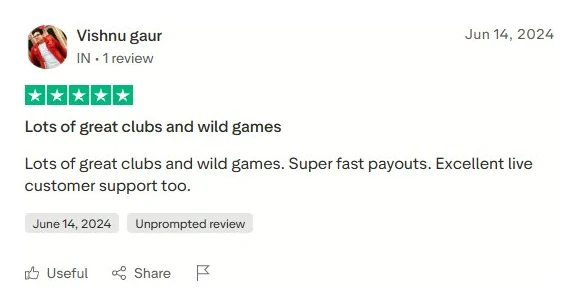 Trustpilot review