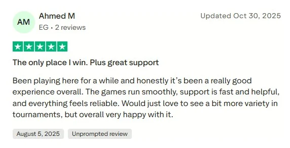 Trustpilot review