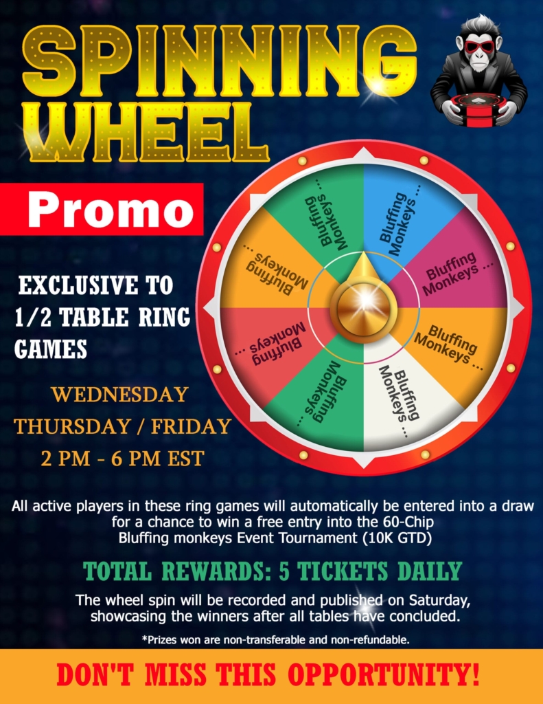 Spinning Wheel Promo | Bluffing Monkeys