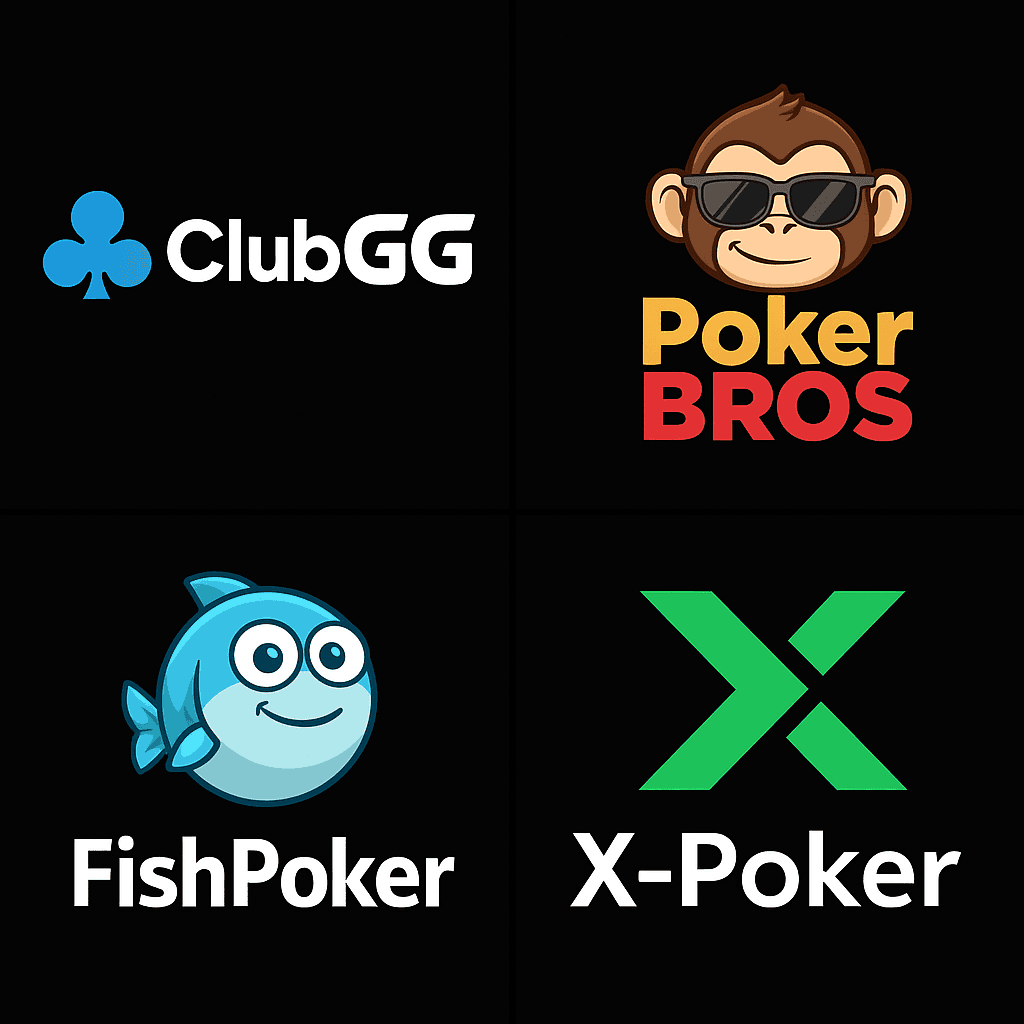Online Poker rooms Clubgg Pokerbros Fishpoker X-poker