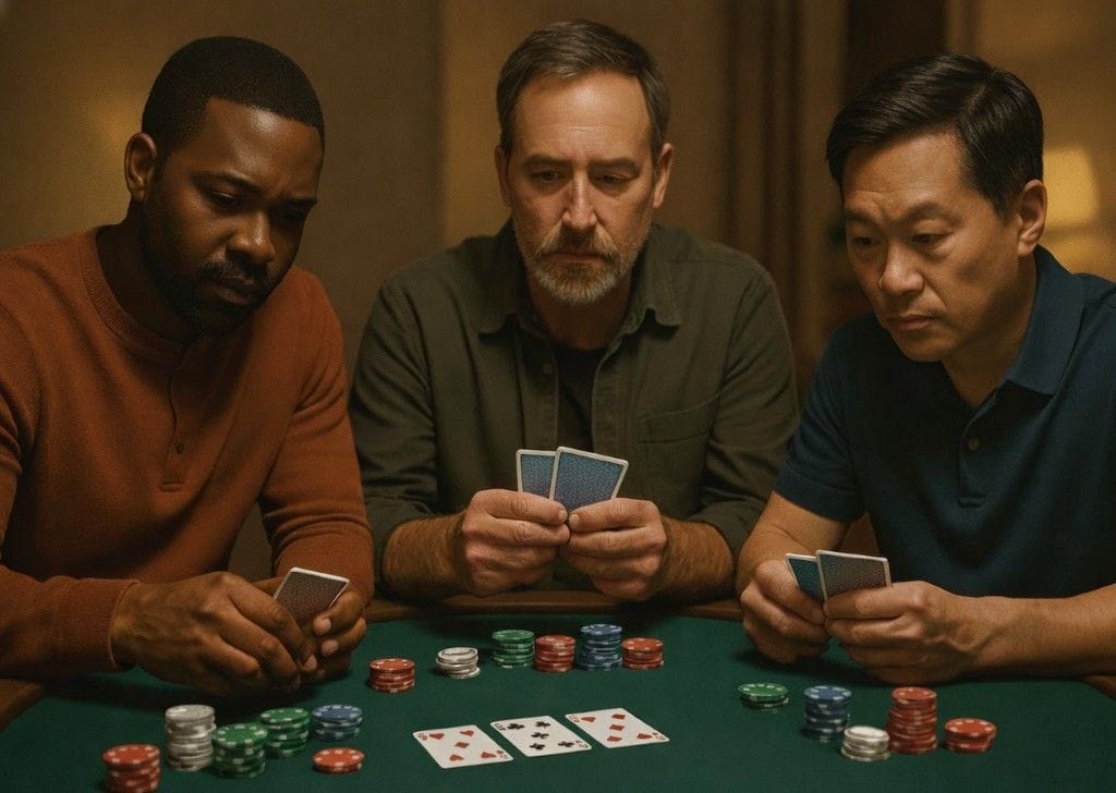 Player Winning with a Full House in Poker | Bluffing Monkeys