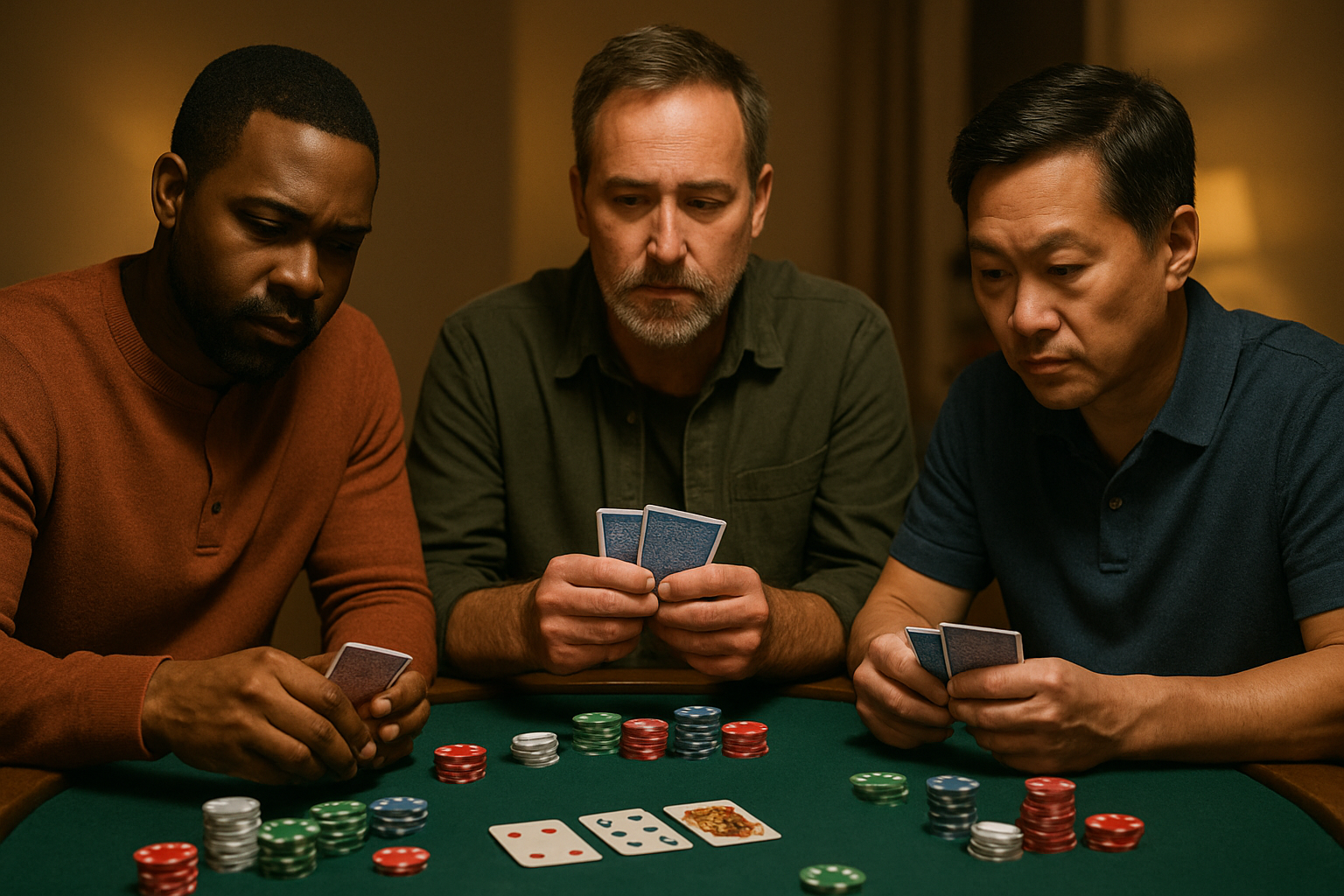 Player Winning with a Full House in Poker | Bluffing Monkeys