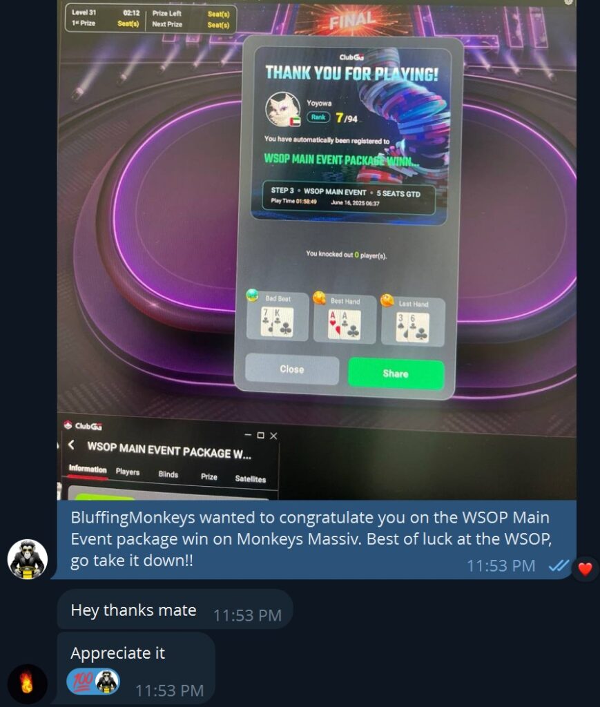 Thank You are Playing | Bluffing Monkeys