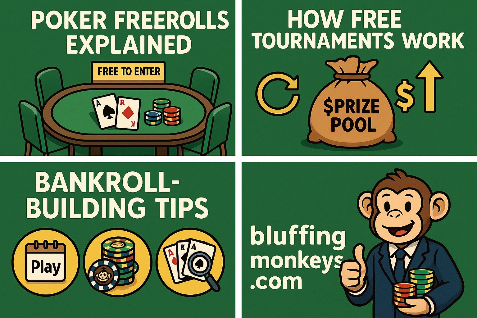 Poker Freerolls Explained (2025 | Bluffing Monkeys