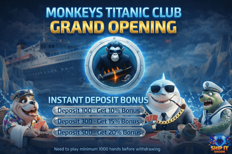 Monkeys Titanic Sign Up Bonus