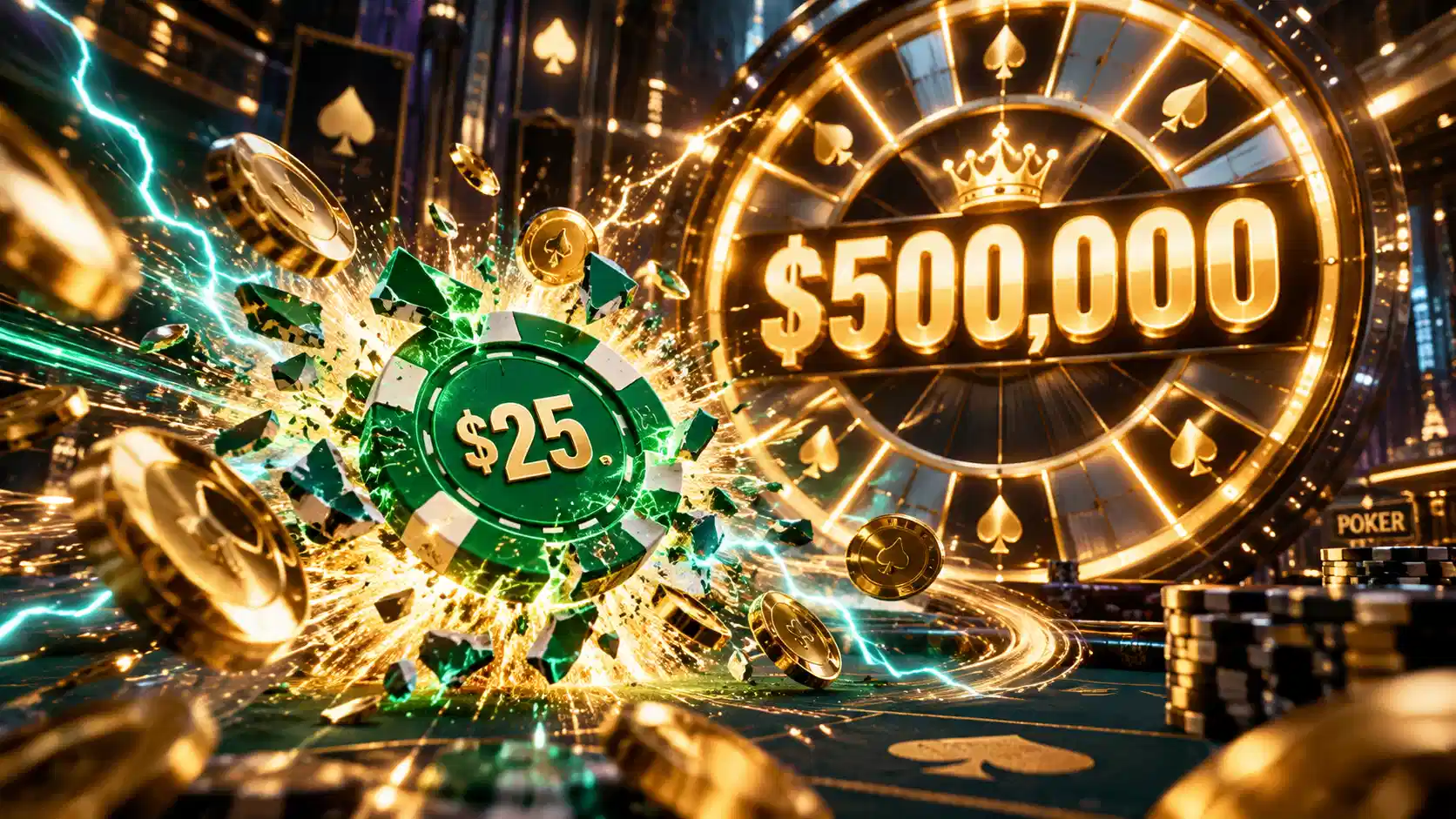 PokerStars Player Turns $25 Into $500,000 in 1-in-a-Million Spin & Go Max Jackpot