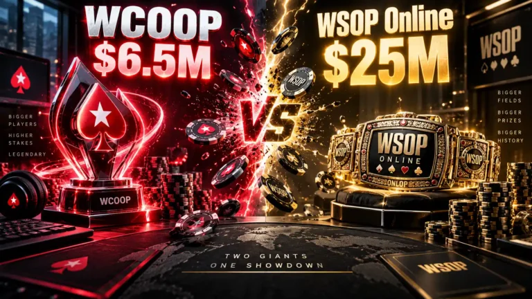 WCOOP vs WSOP Online 2026 PokerStars and GGPoker Are Fighting for Online Poker Right Now